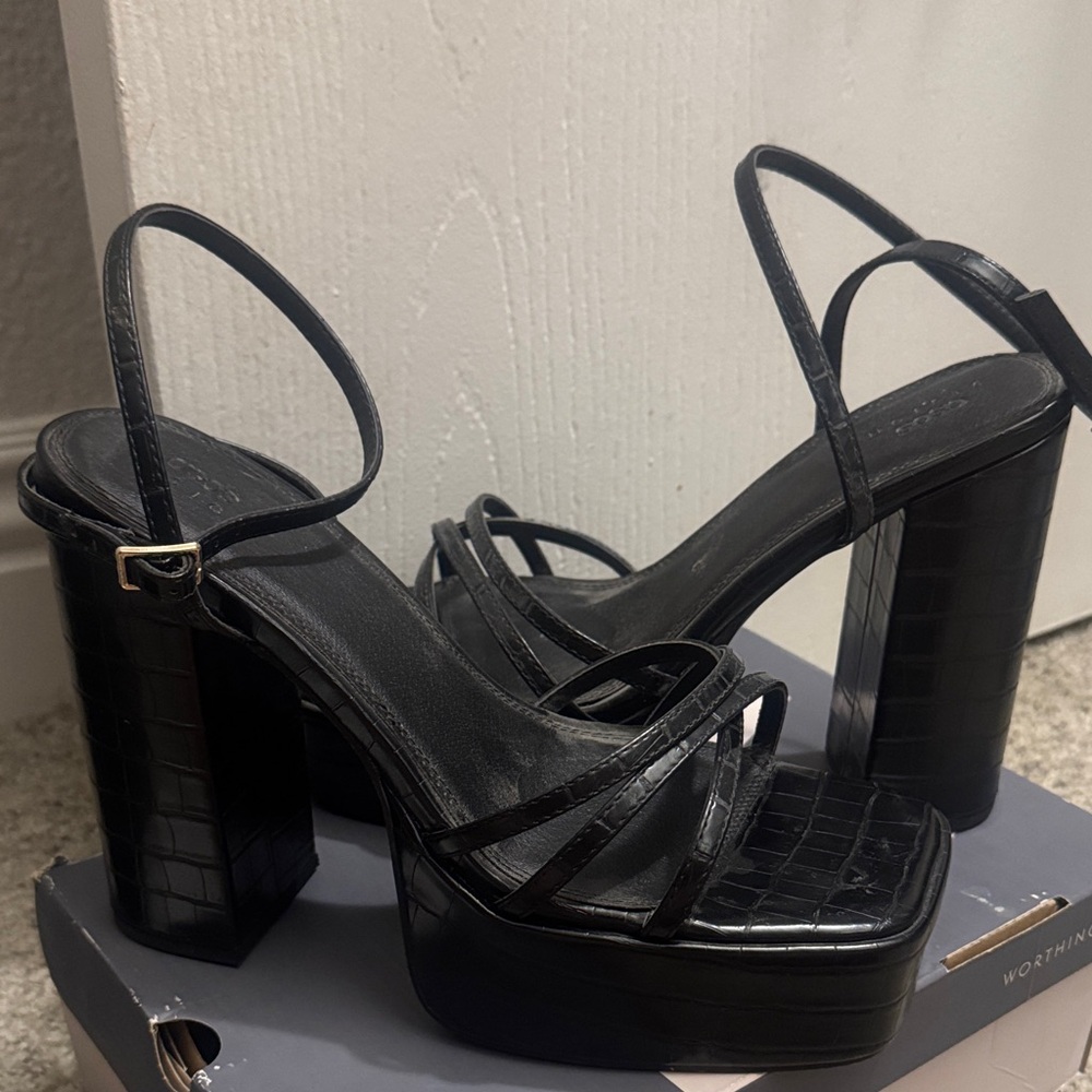 Elegant Black ASOS Platform Heels